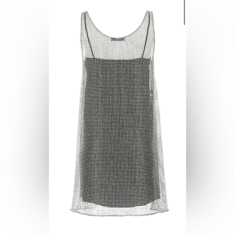 Prada Crystal Rhinestone Embellished Mesh Dress - Picture 4 of 13